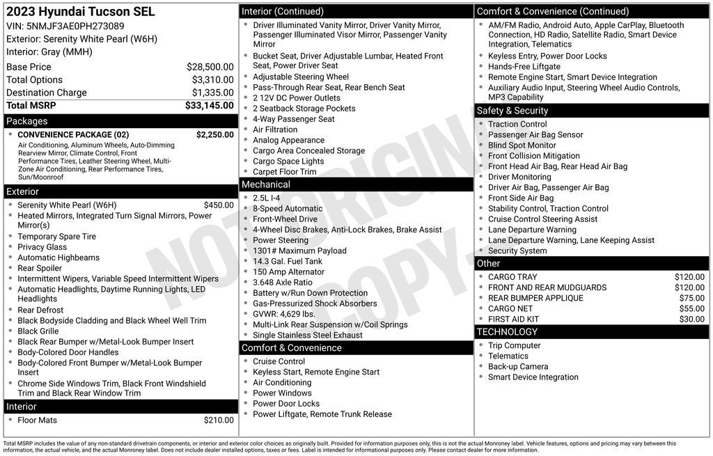 2023 Hyundai TUCSON SEL