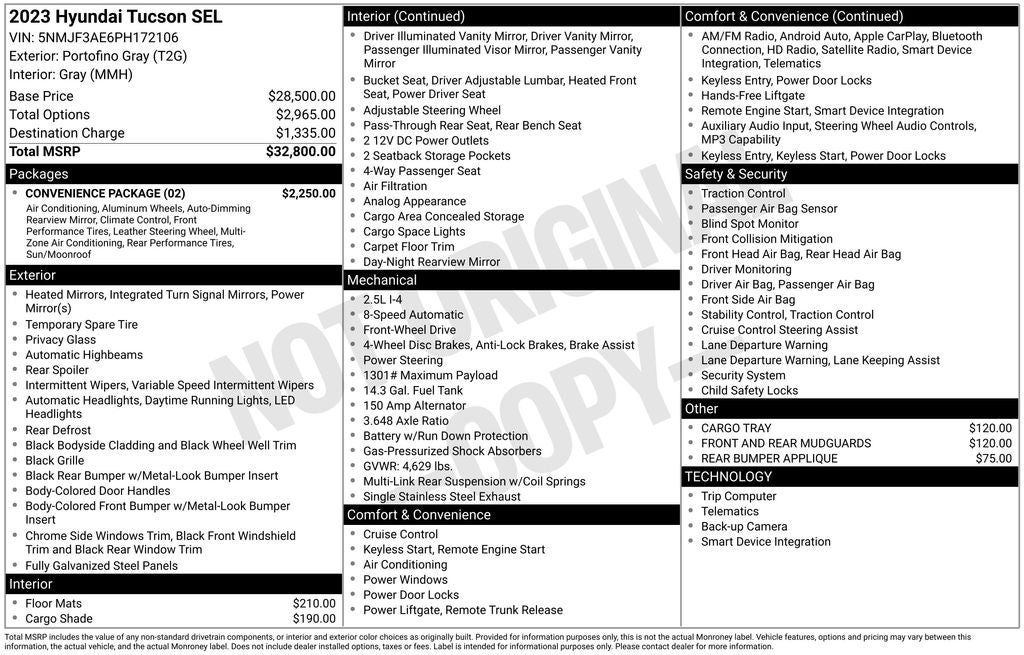 2023 Hyundai TUCSON SEL