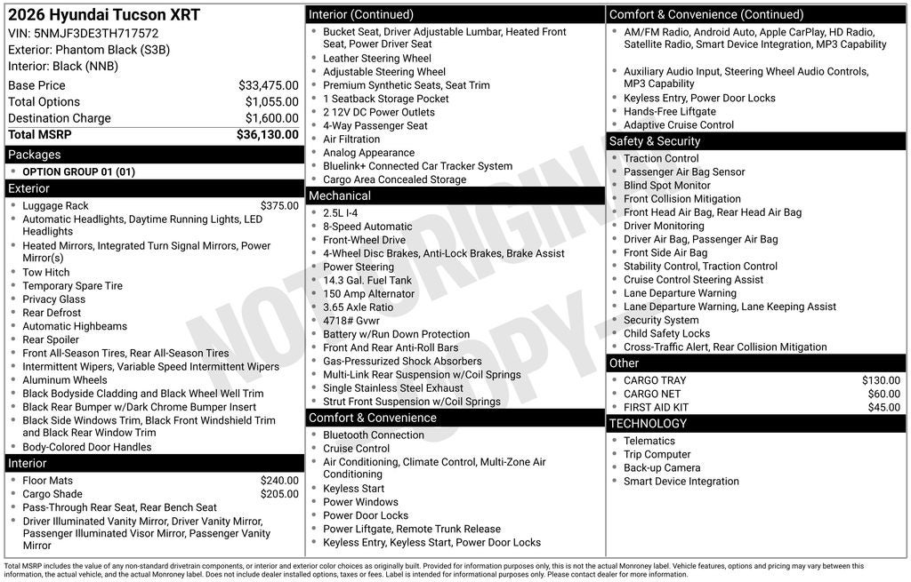 2026 Hyundai TUCSON XRT