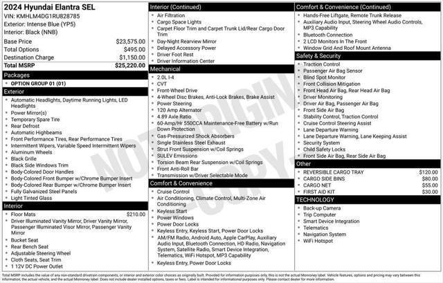 2024 Hyundai ELANTRA SEL