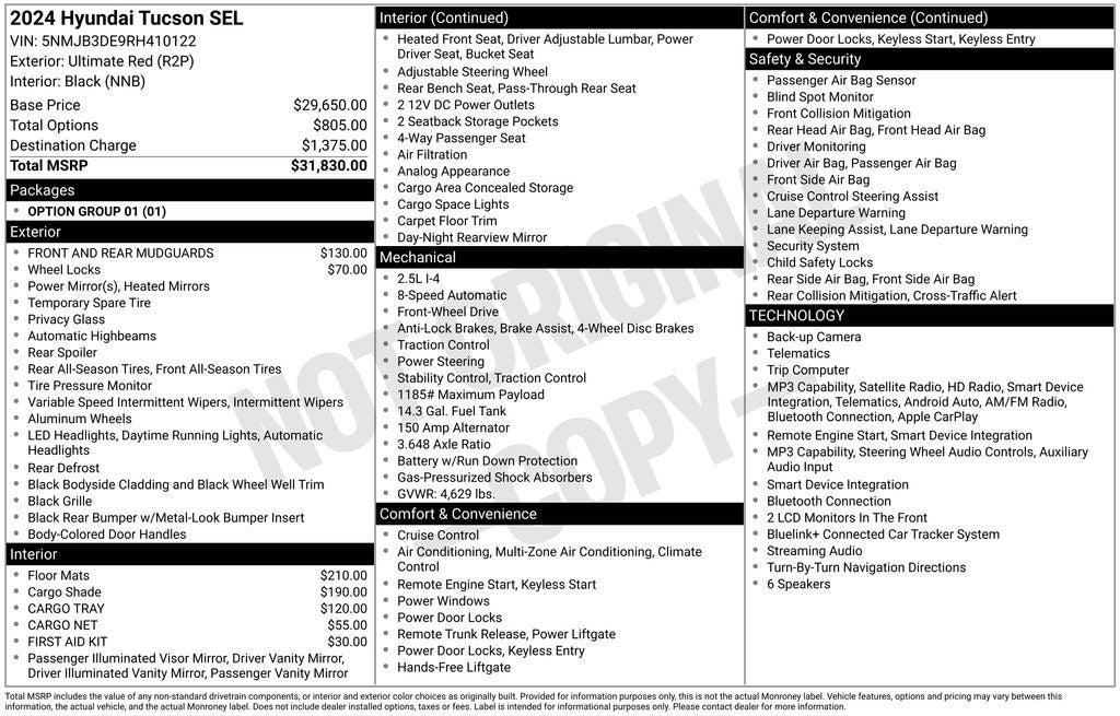 2024 Hyundai TUCSON SEL