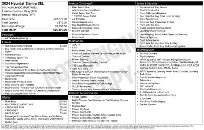 2024 Hyundai ELANTRA SEL