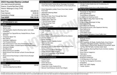 2023 Hyundai ELANTRA Limited