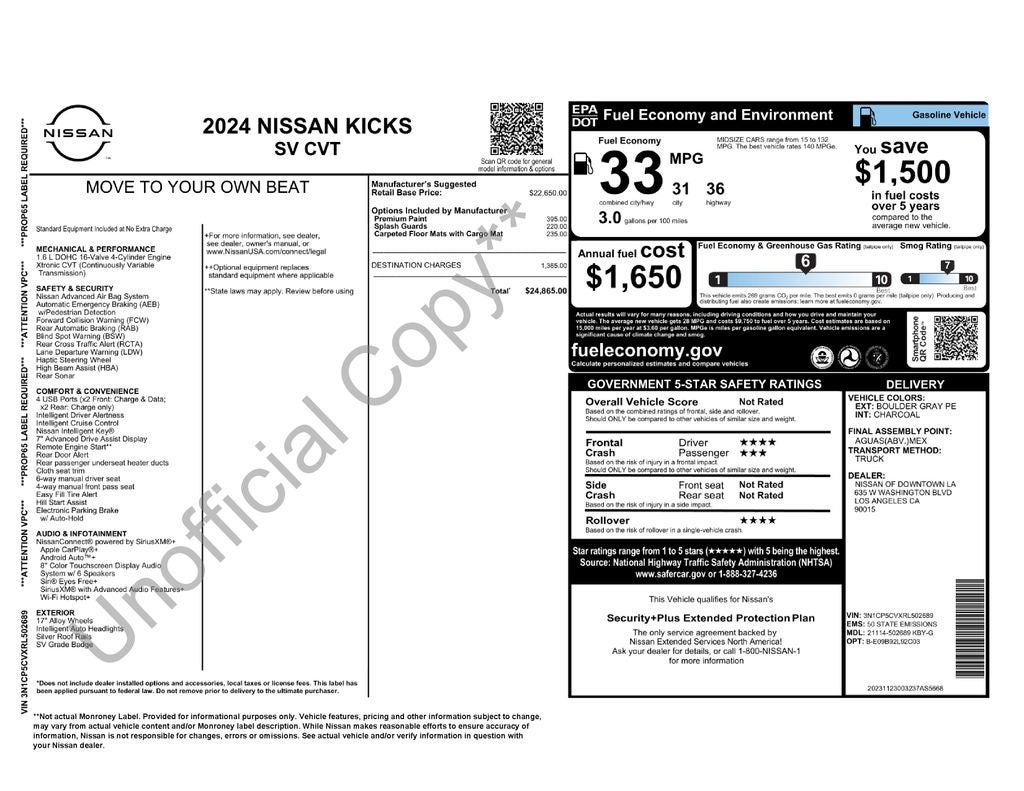 2024 Nissan Kicks SV