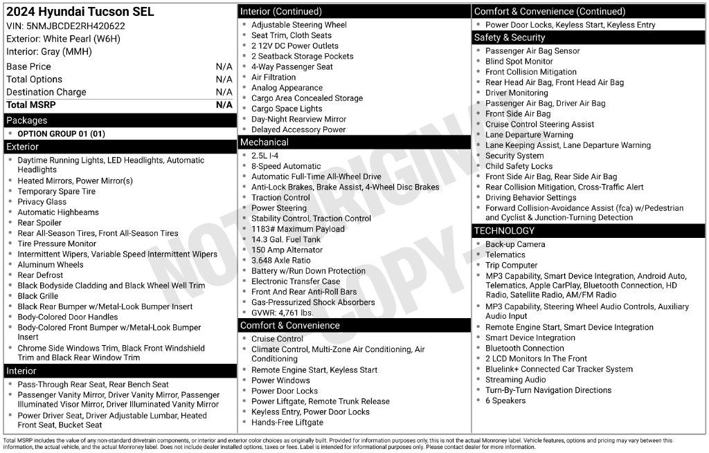 2024 Hyundai TUCSON SEL