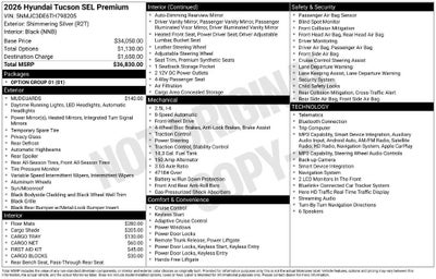 2026 Hyundai TUCSON SEL Premium FWD