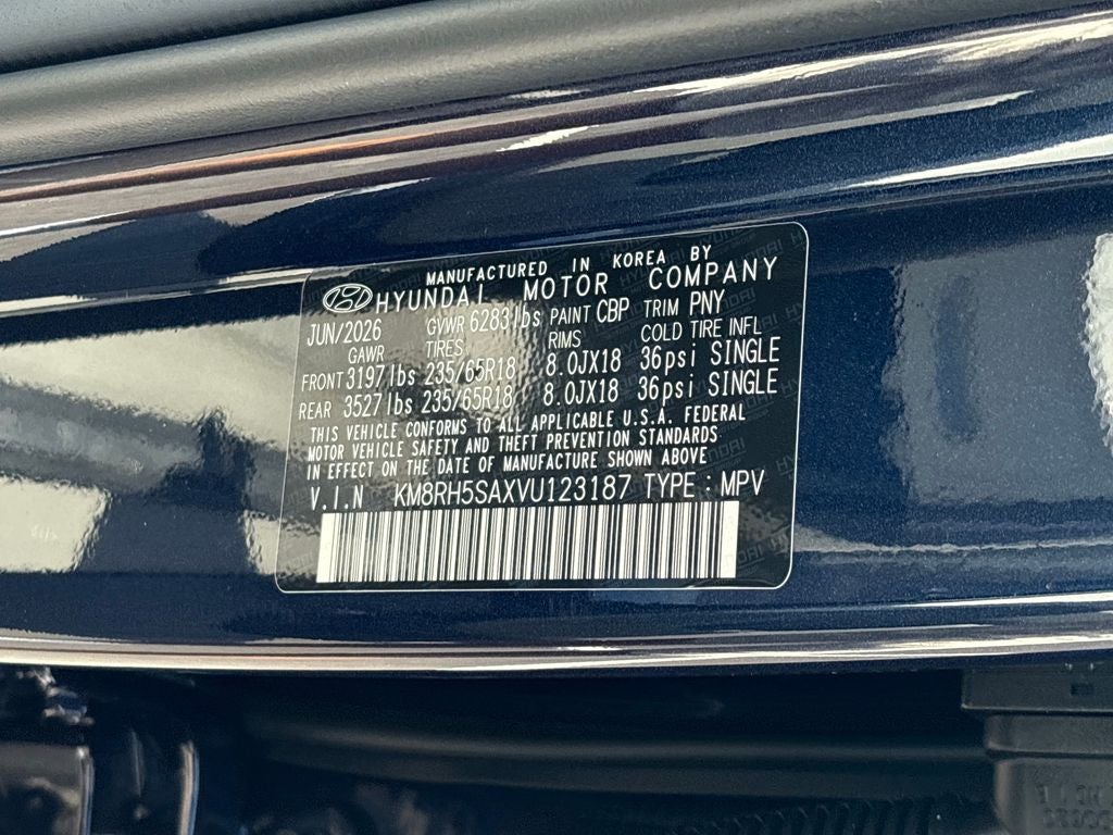 2027 Hyundai PALISADE HYBRID Blue SEL Premium 7P