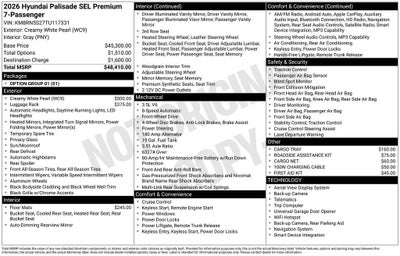 2026 Hyundai PALISADE SEL Premium FWD