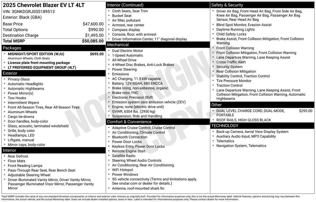 2025 Chevrolet Blazer EV LT