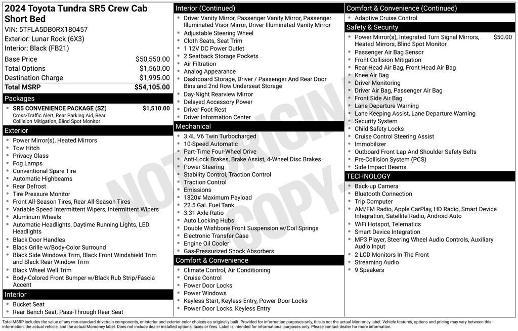2024 Toyota Tundra 4WD SR5