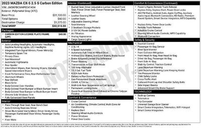2023 Mazda Mazda CX-5 2.5 S Carbon Edition