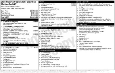 2021 Chevrolet Colorado 4WD LT
