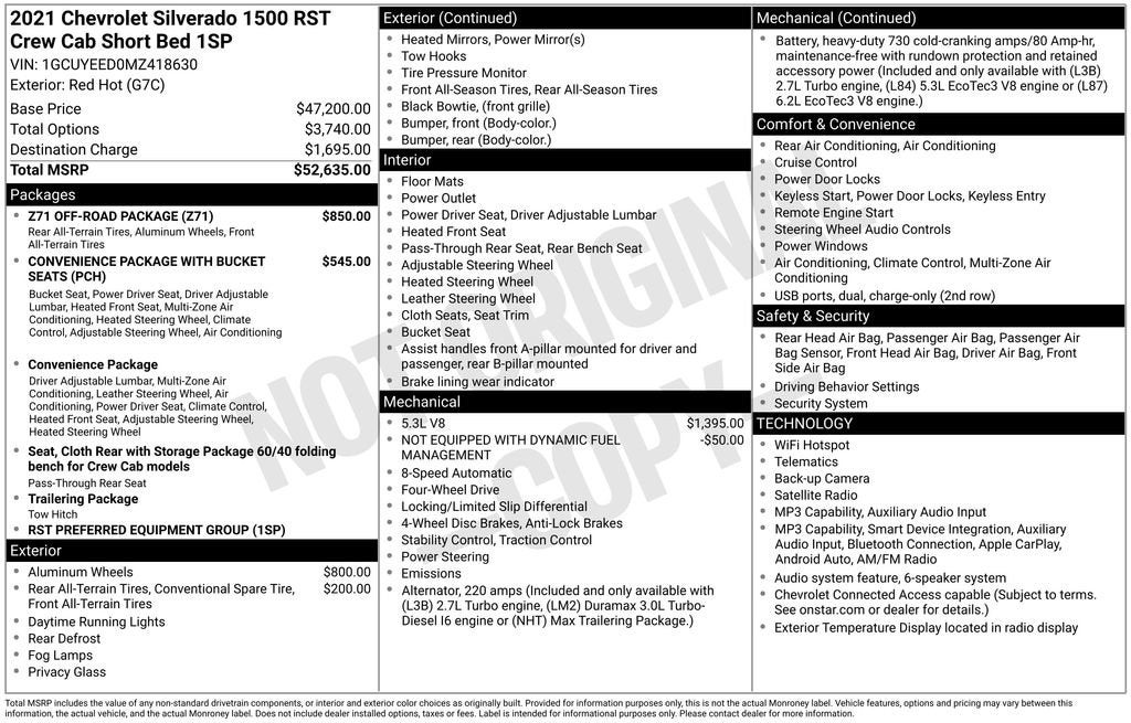 2021 Chevrolet Silverado 1500 Base
