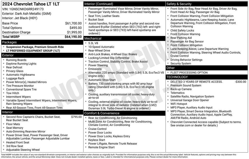 2024 Chevrolet Tahoe Base