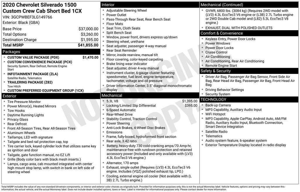 2020 Chevrolet Silverado 1500 Base