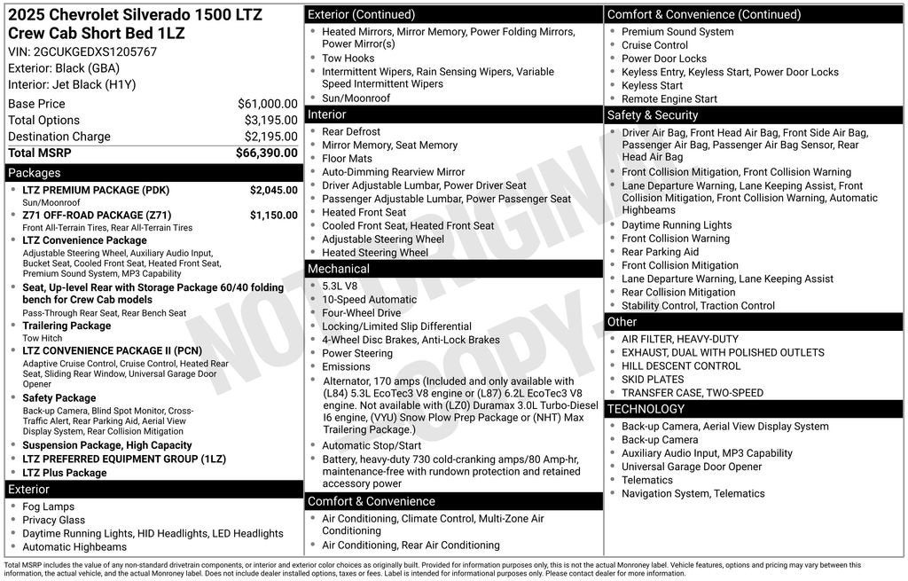 2025 Chevrolet Silverado 1500 LTZ