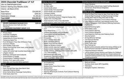 2025 Chevrolet Trailblazer LT