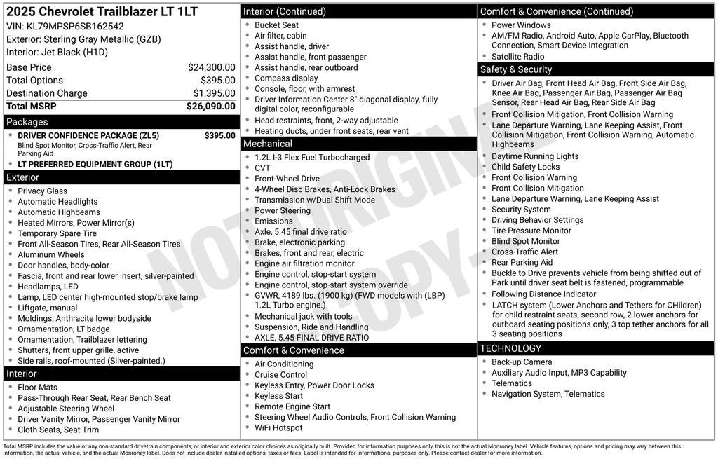 2025 Chevrolet Trailblazer LT
