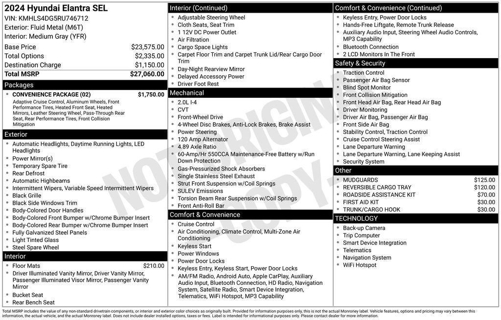 2024 Hyundai ELANTRA SEL
