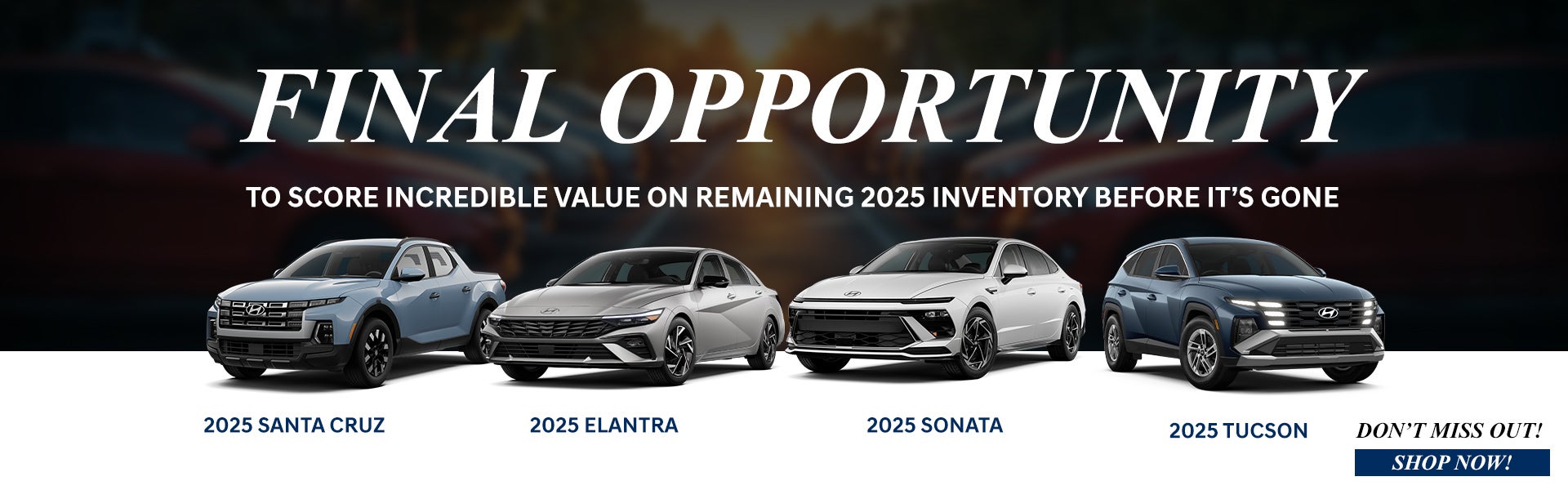 Final Opportunity Slider