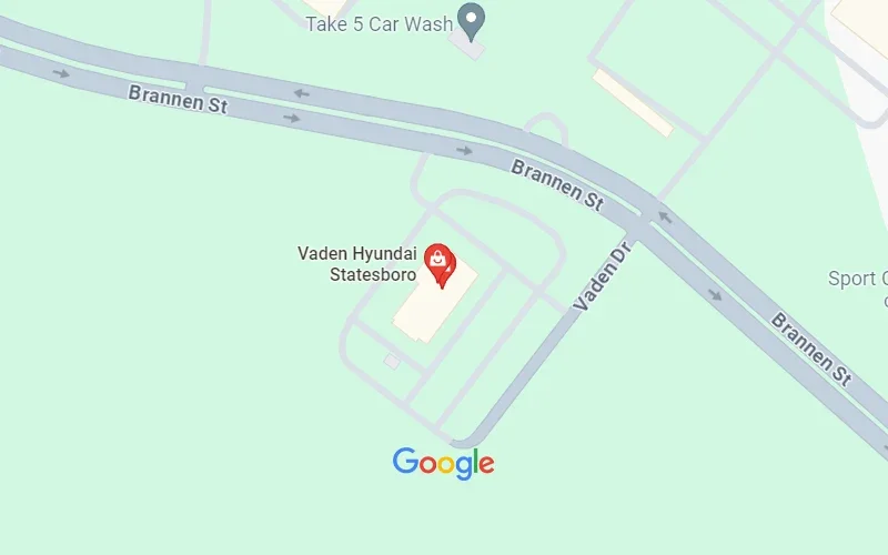 Vaden Hyundai of Statesboro in Statesboro GA map